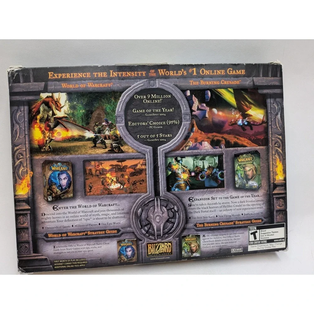 World of Warcraft Battle Chest PC Mac Blizzard Burning Crusade Strategy Guides